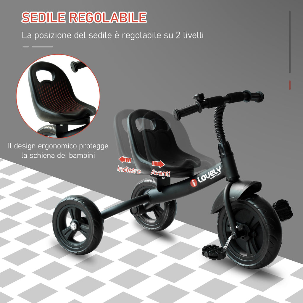 EasyComfort driewieler voor kinderen - zwart