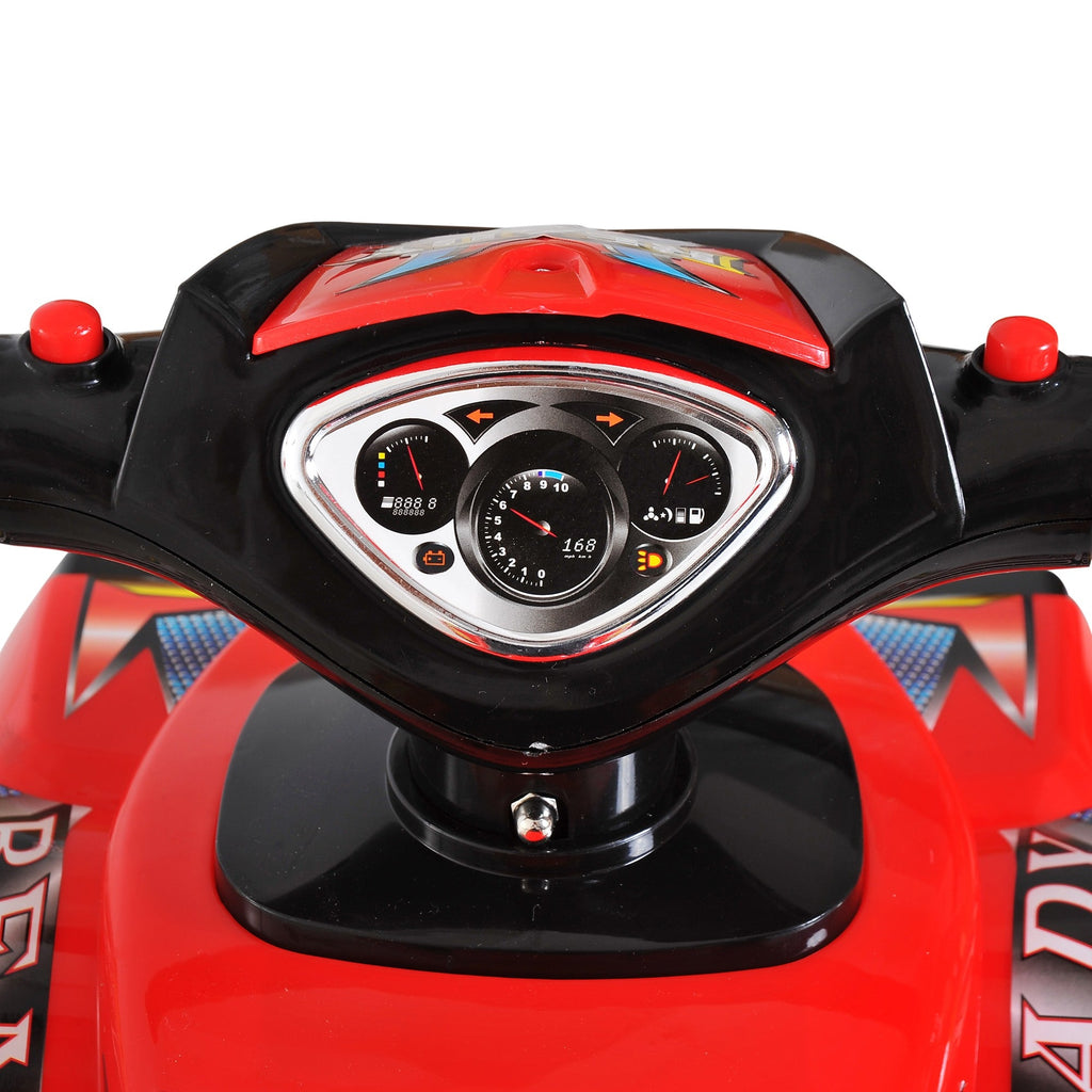 EasyComfort kinderquad met claxon, muziek en lichten 60x38x42 cm rood