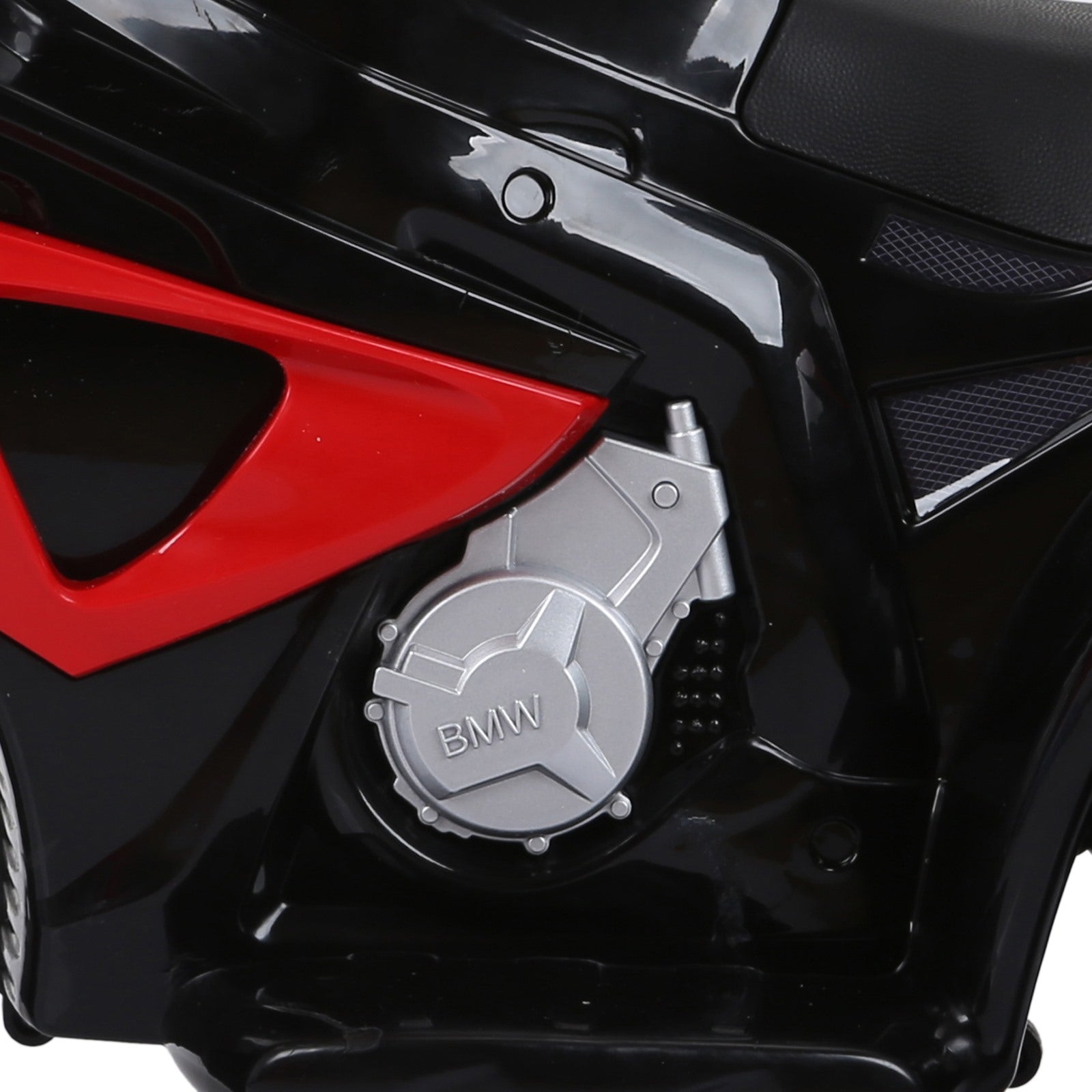 Easycomfort Moto Elettrica per Bambini Max. 20kg with Licenza BMW, 3 Ruote, Batteria Ricaricabile 6V, white Rosso, 66x37x44cm