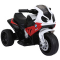Easycomfort Moto Elettrica per Bambini Max. 20kg with Licenza BMW, 3 Ruote, Batteria Ricaricabile 6V, white Rosso, 66x37x44cm