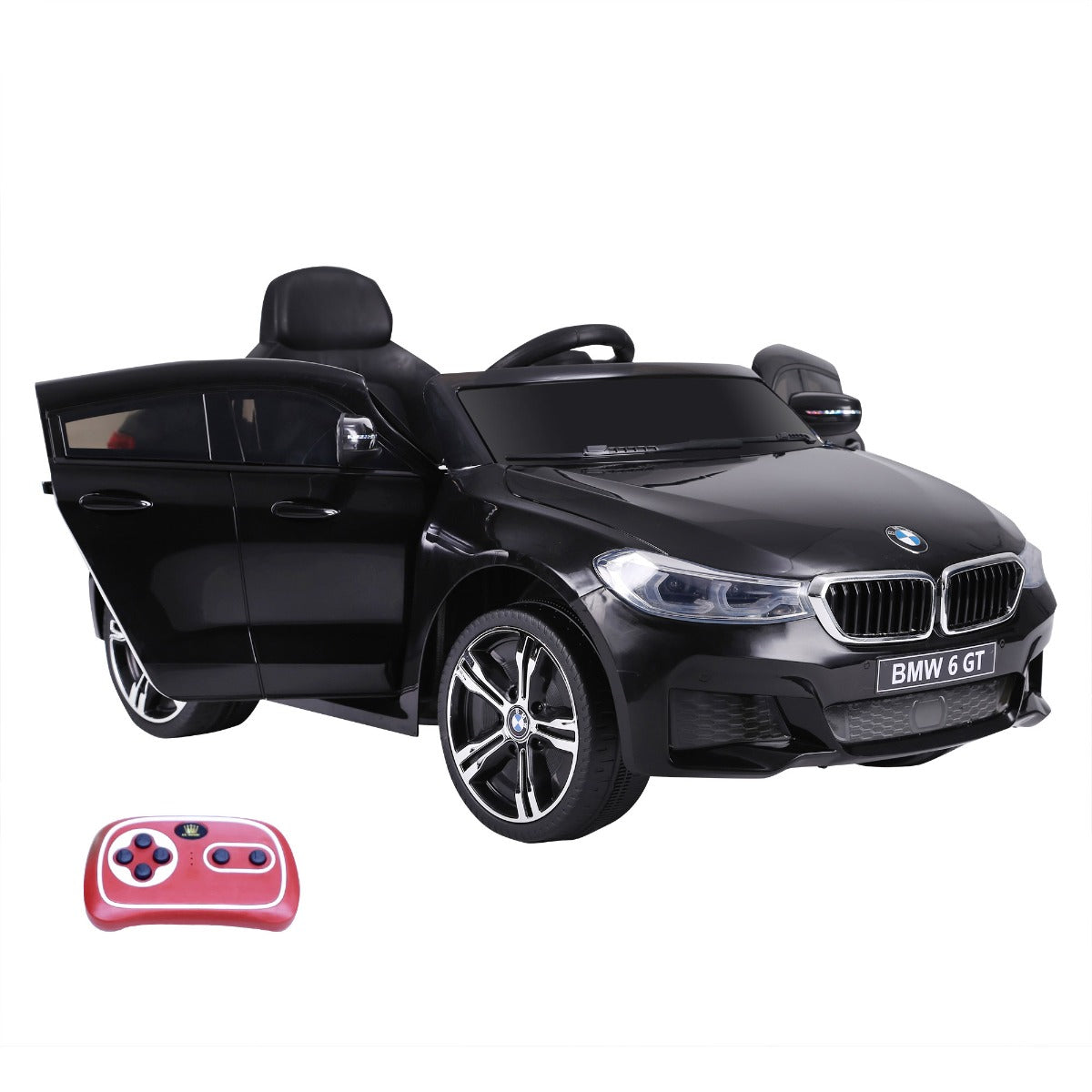 BMW 6GT elektrische kinderauto zwart
