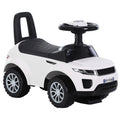 Easycomfort Macchina Cavalcabile Giocattolo per Bambini 12-36 Mesi, Macchina a Spinta with Vano Contenitore e Schienale, Bianca