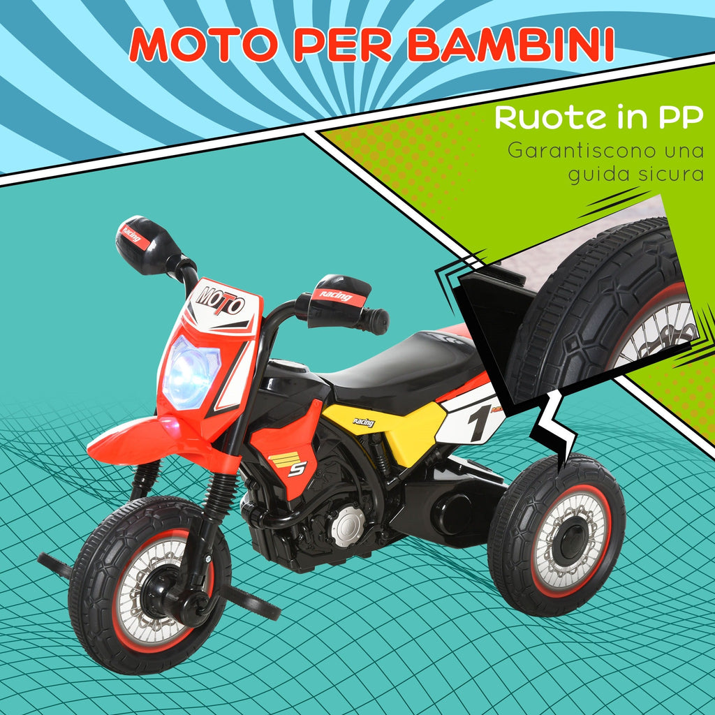 EasyComfort kinderdriewieler motorstijl 18–36 mnd - rood