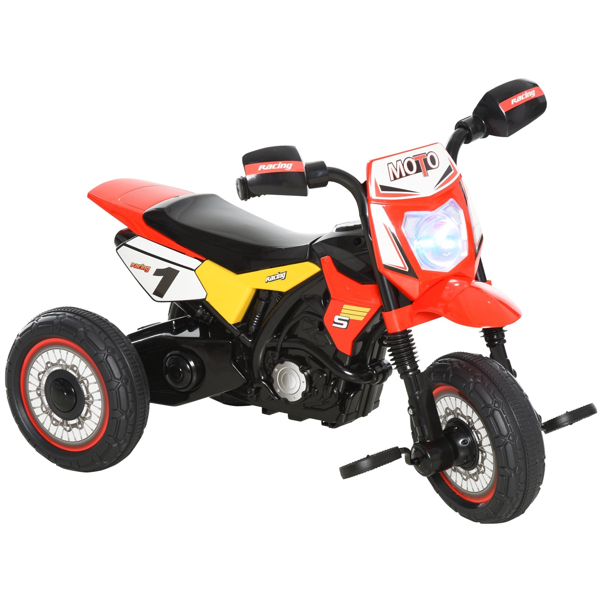 EasyComfort kinderdriewieler in motorstijl rood