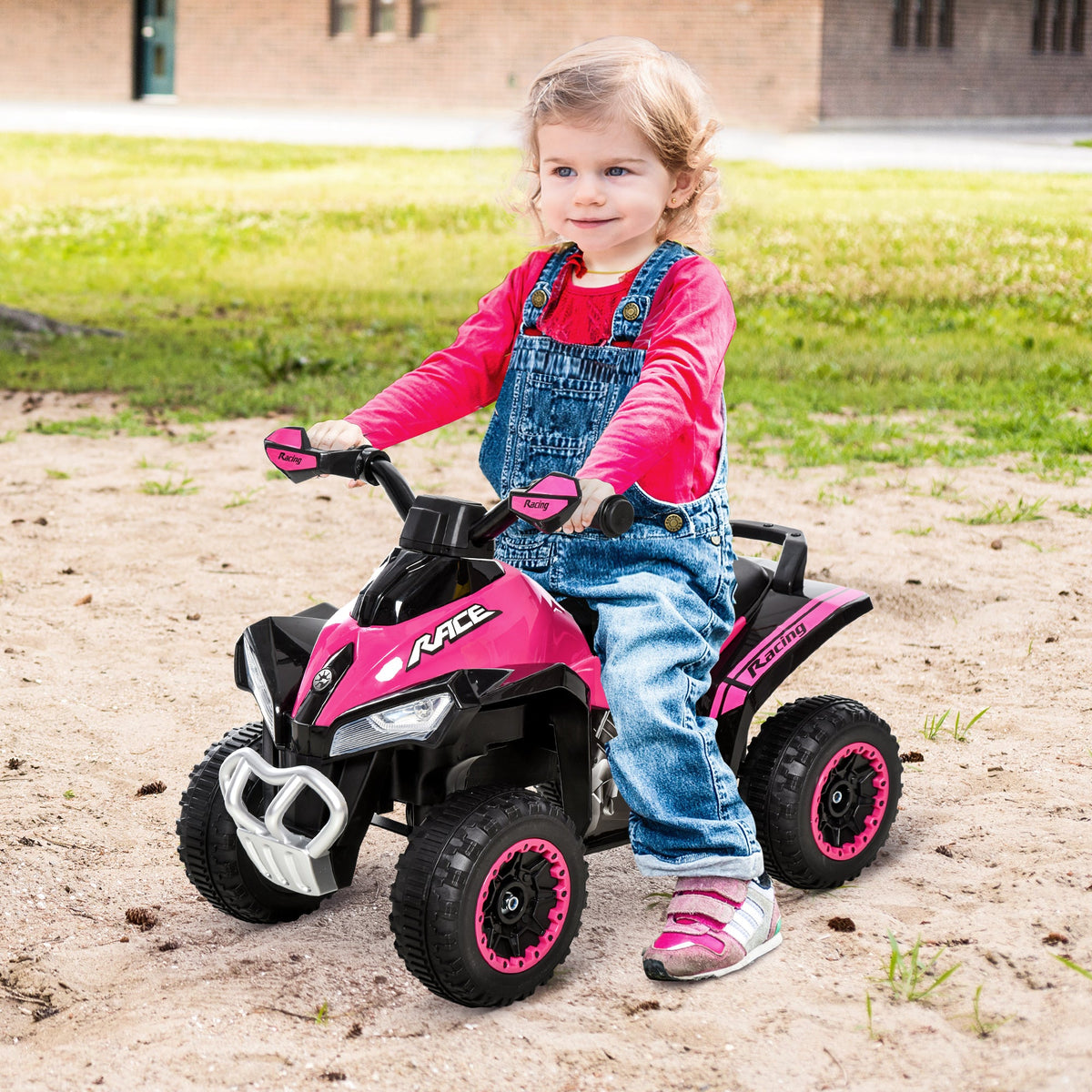 EasyComfort loopquad voor kinderen met licht en geluid – roze