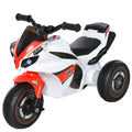 Easycomfort Moto a 3 Ruote per Bambini 18-36 Mesi with Musica Fari Senza Pedale in PP Metallo Bianca Rossa