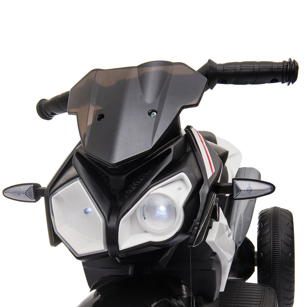 Easycomfort Moto Elettrica per Bambini 3-5 Anni Max. 25kg with Luci, Musica, Batteria 6V e Velocità 3km/h, 86cmx42cmx52cm Nera