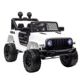 Easycomfort Macchina Elettrica per Bambini Jeep Fuoristrada with Telecomando e 2 Velocità, 100x65x72 cm, white