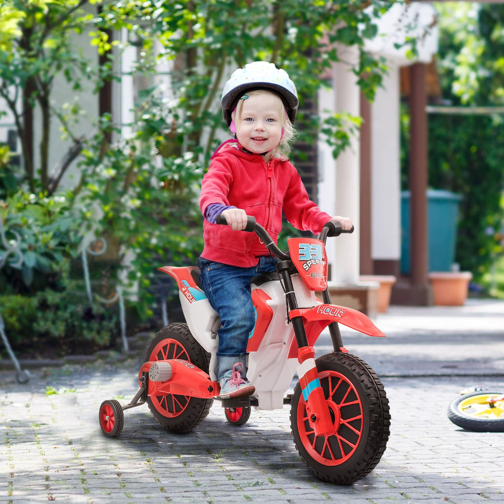 EasyComfort elektrische kindercrossmotor 12V rood
