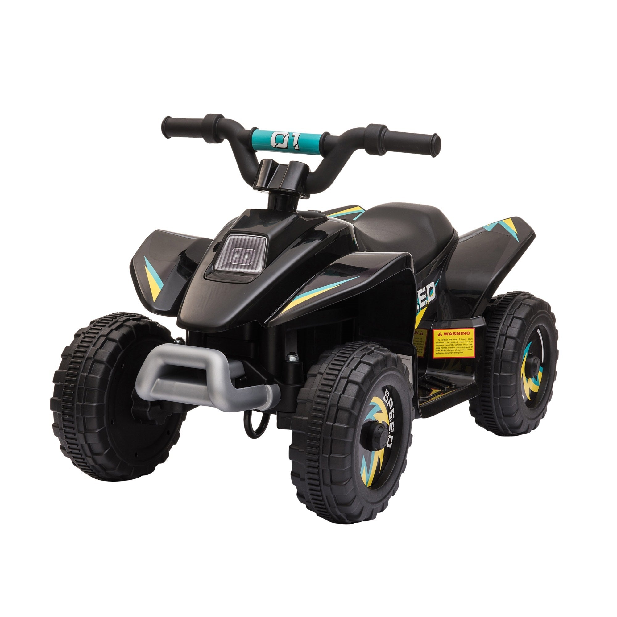 Easycomfort Quad Elettrico per Bambini 18-36 Mesi with Batteria Ricaricabile da 6V, 72x40x45.5 cm, black