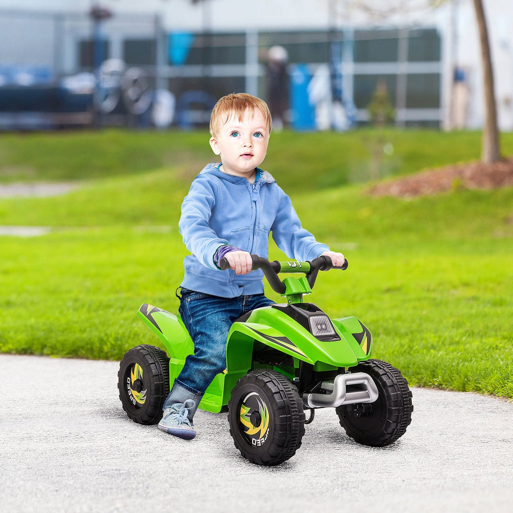 Easycomfort Quad Elettrico per Bambini with Batteria Ricaricabile 6V e Marcia Avanti e Indietro, 72x40x45.5 cm, Verde
