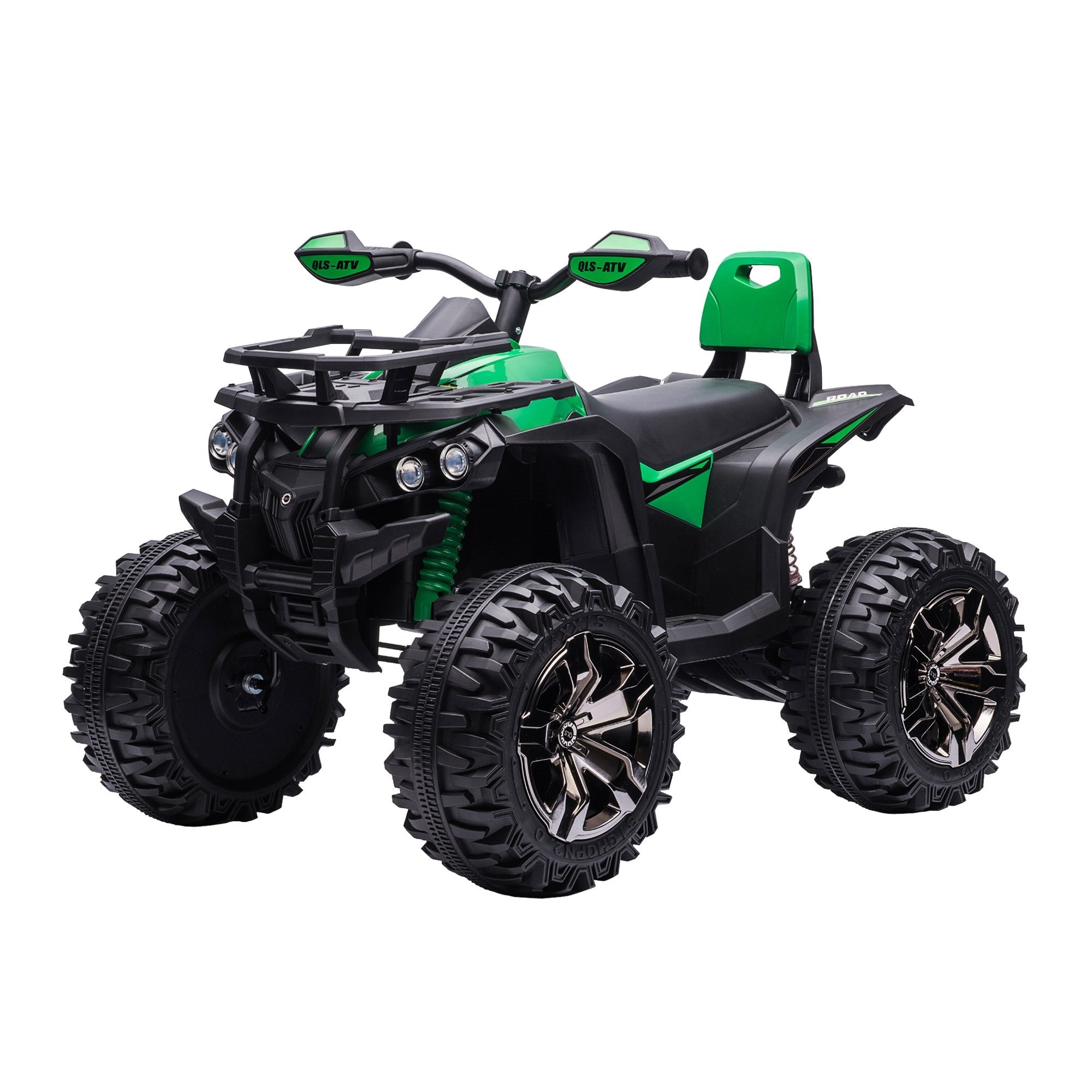 Easycomfort Quad per Bambini Elettrico 12V with Fari e Batteria Ricaricabile, Età 3-5 Anni, 100x65x73cm, Verde