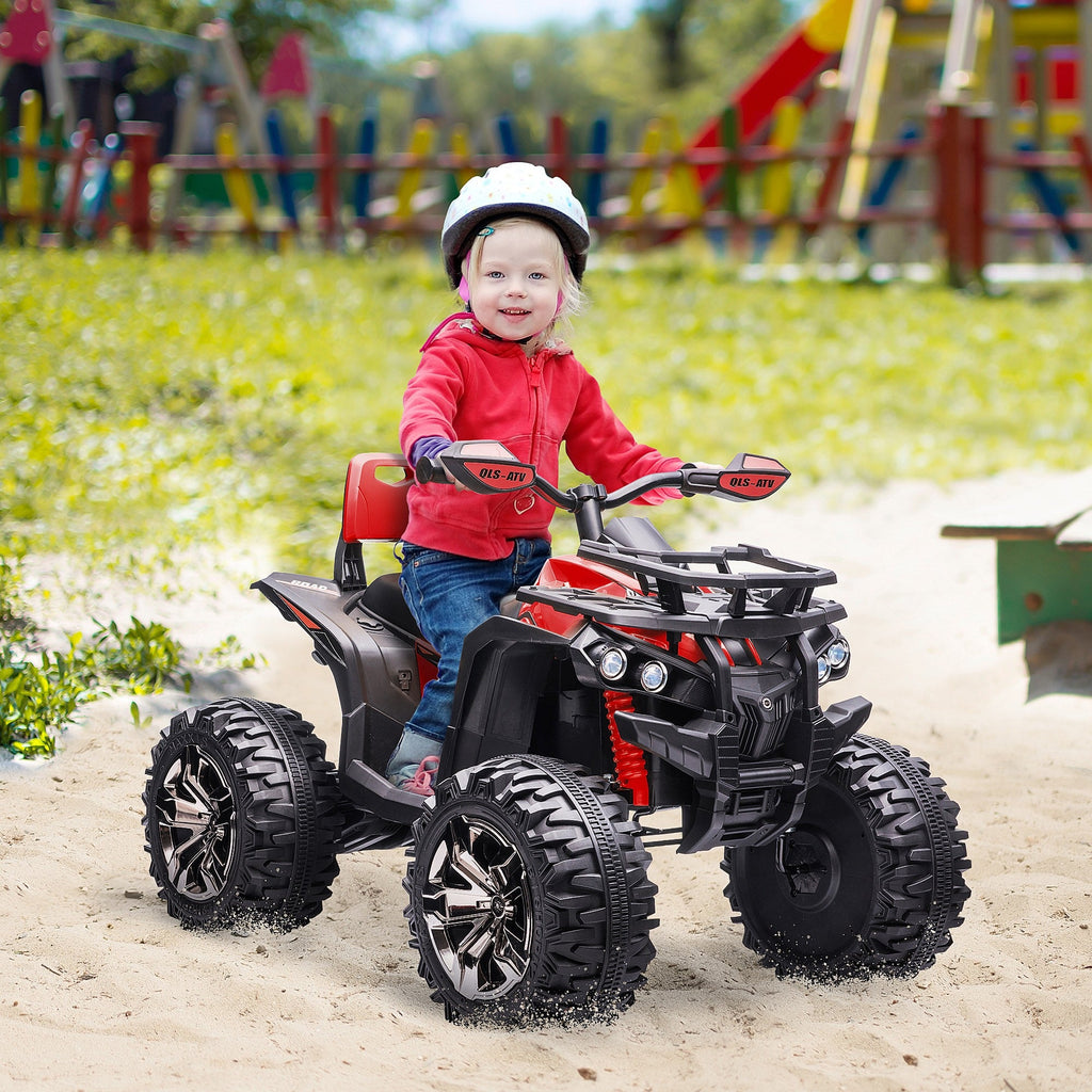 Easycomfort Quad per Bambini Elettrico 12V with Fari e Batteria Ricaricabile, Età 3-5 Anni, 100x65x73cm, Rosso
