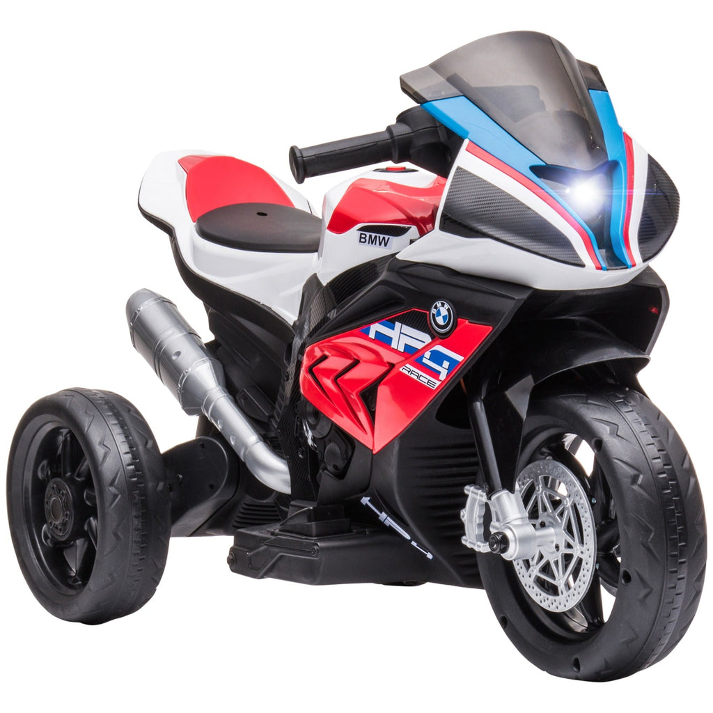 Easycomfort Moto per Bambini 18-60 Mesi Modello BMW HP4 with Fari, Musica e Pedali, in PP e Metallo, 82.5x42x54 cm, Rosso