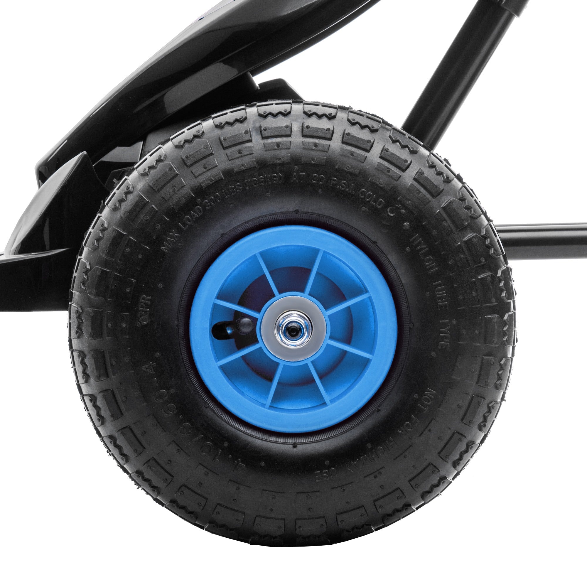 Easycomfort Go Kart a Pedali per Bambini da 5-12 Anni with Sedile Regolabile e Ruote in Gonfiabili, Blu