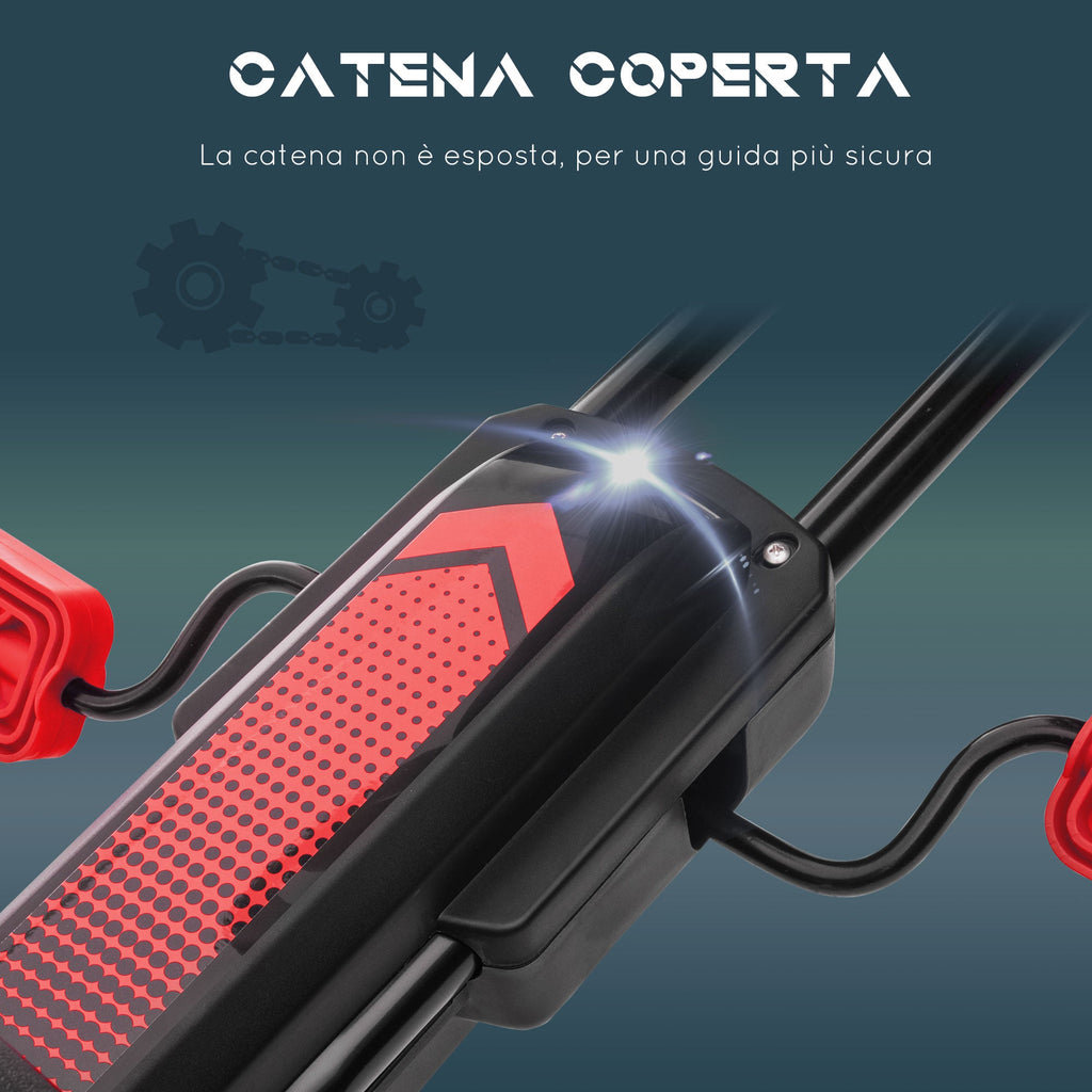 Easycomfort Go Kart a Pedali per Bambini da 5-12 Anni with Sedile Regolabile e Ruote in Gonfiabili, Rosso