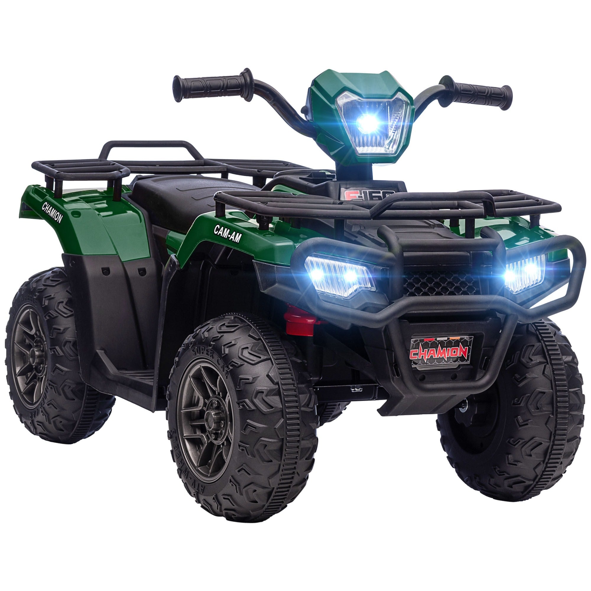 Easycomfort Quad per Bambini 3-6 Anni with 3 Luci LED, Velocità max 4km/h e 50 Minuti max di Carica, 88x45x50 cm