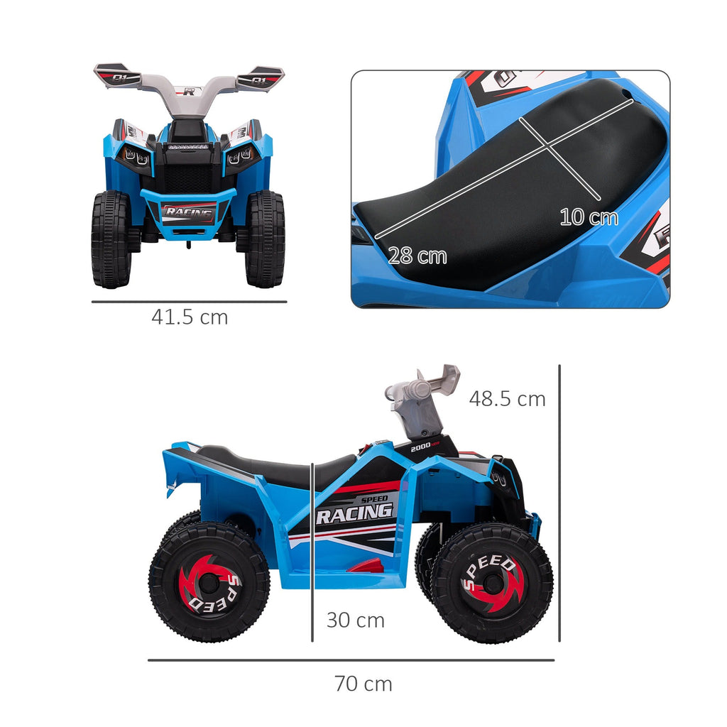 EasyComfort elektrische kinderquad 18–36 mnd, 2.5 km/h, 70x41.5x48.5 cm