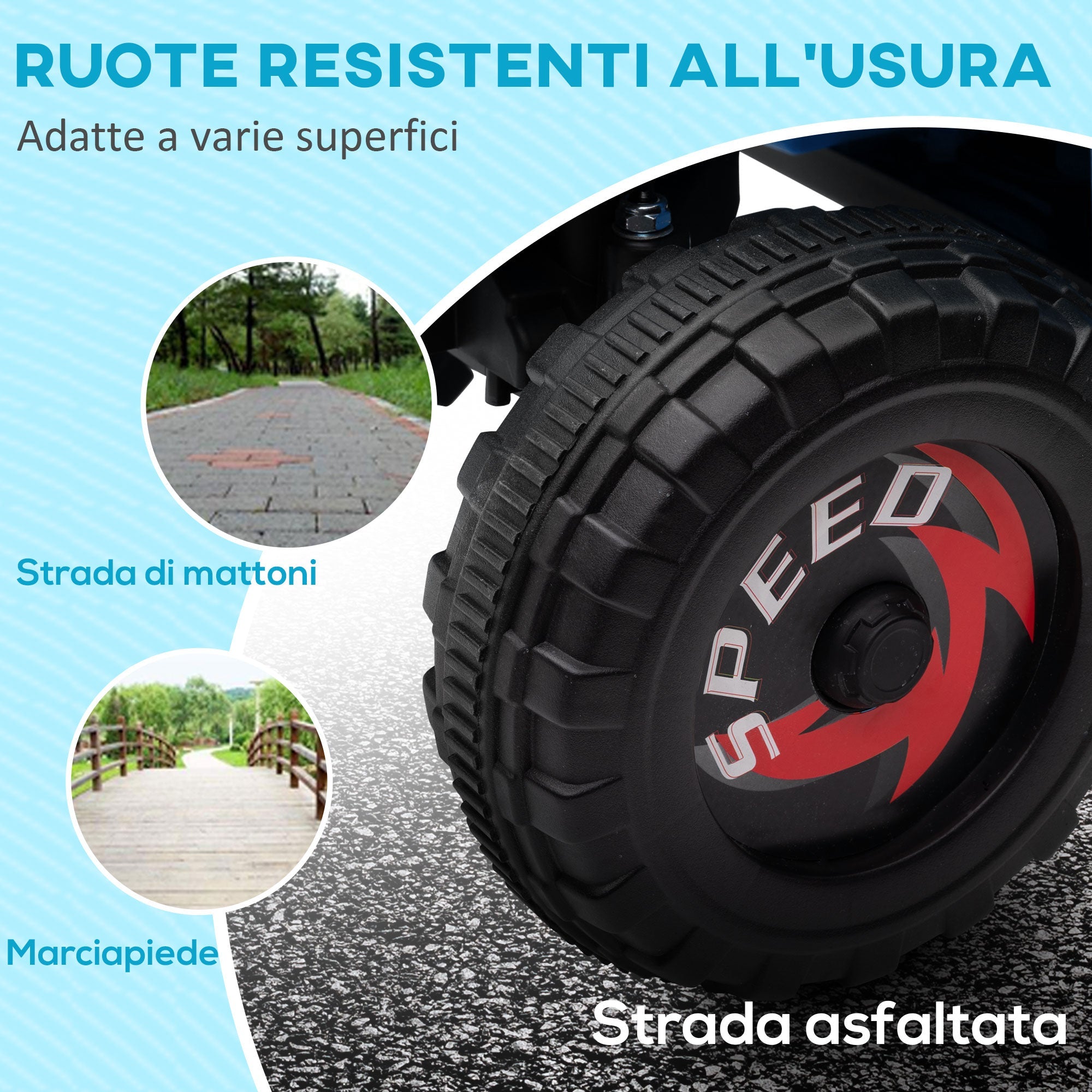 EasyComfort elektrische kinderquad 18–36 mnd, 2.5 km/h, 70x41.5x48.5 cm