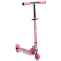Easycomfort Monopattino per Bambini 3-7 Anni Pieghevole a 2 Ruote e Altezza Regolabile, 67x30x63/68/73/76 cm, Rosa