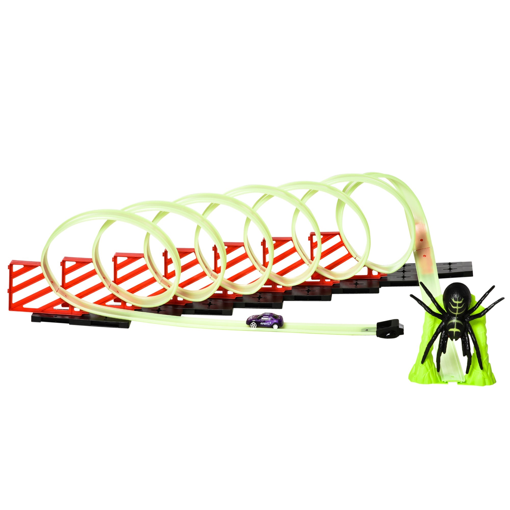 Easycomfort Pista per Macchinine with Effetti Luminosi e Automobilina, per Bambini da 3-6 Anni, 86x67x21cm