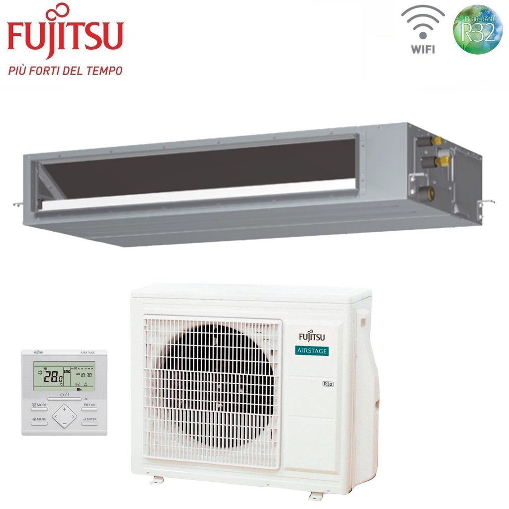 Air conditioner Fujitsu Canalizzabile series KMTAP ECO 24000 Btu ARXH24KMTAP R-32 optional Wi-Fi