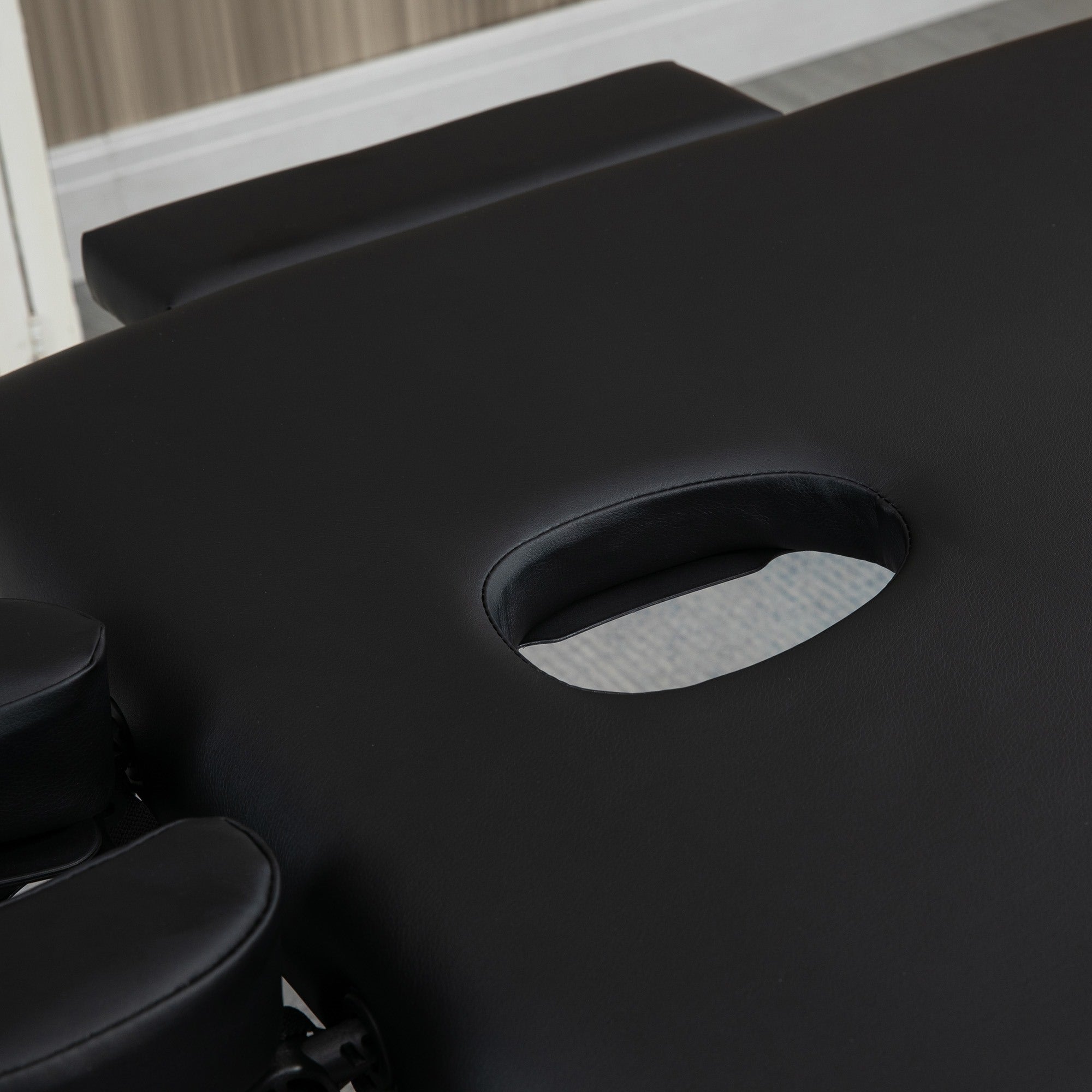 EasyComfort inklapbare massagetafel 186x71 cm zwart, 62–83 cm