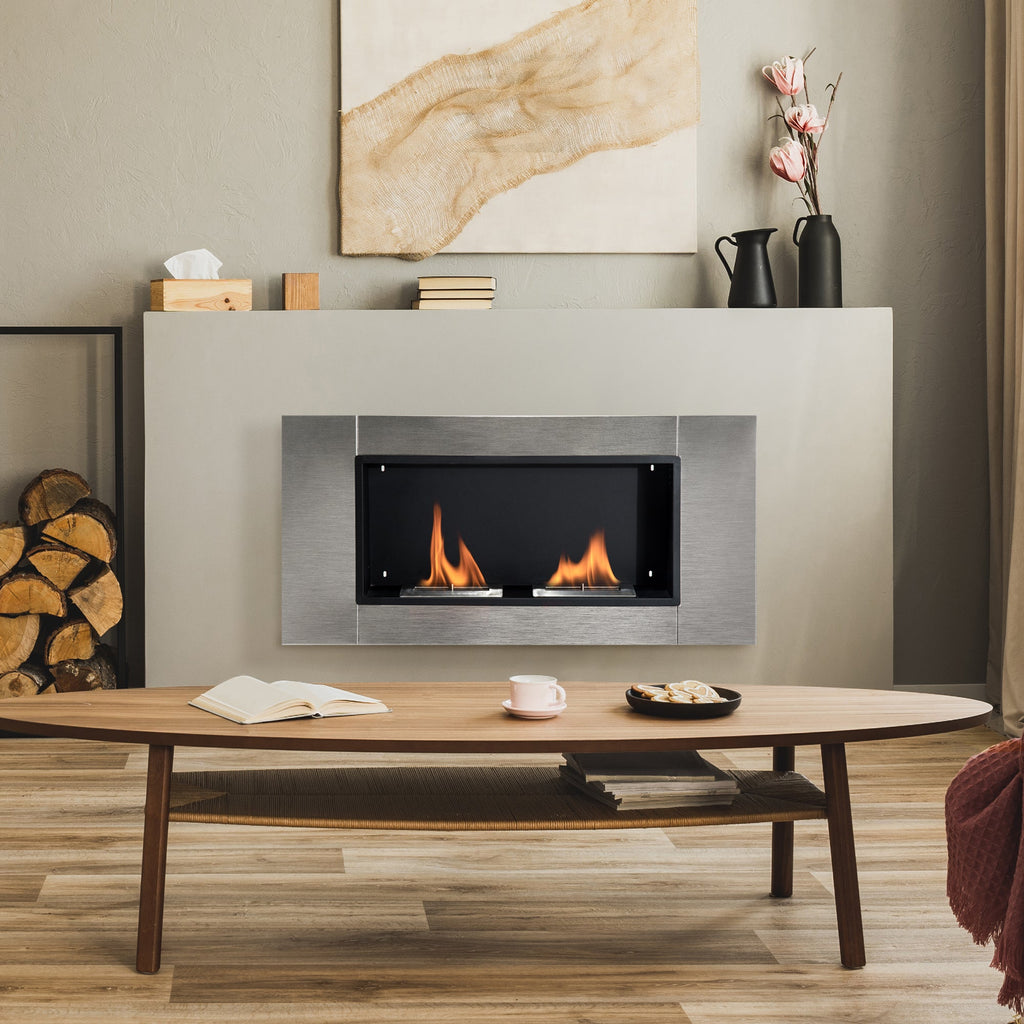 EasyComfort bio-ethanol wandhaard 2 branders 3 L 4400 W 110 x 54 x 14.5 cm