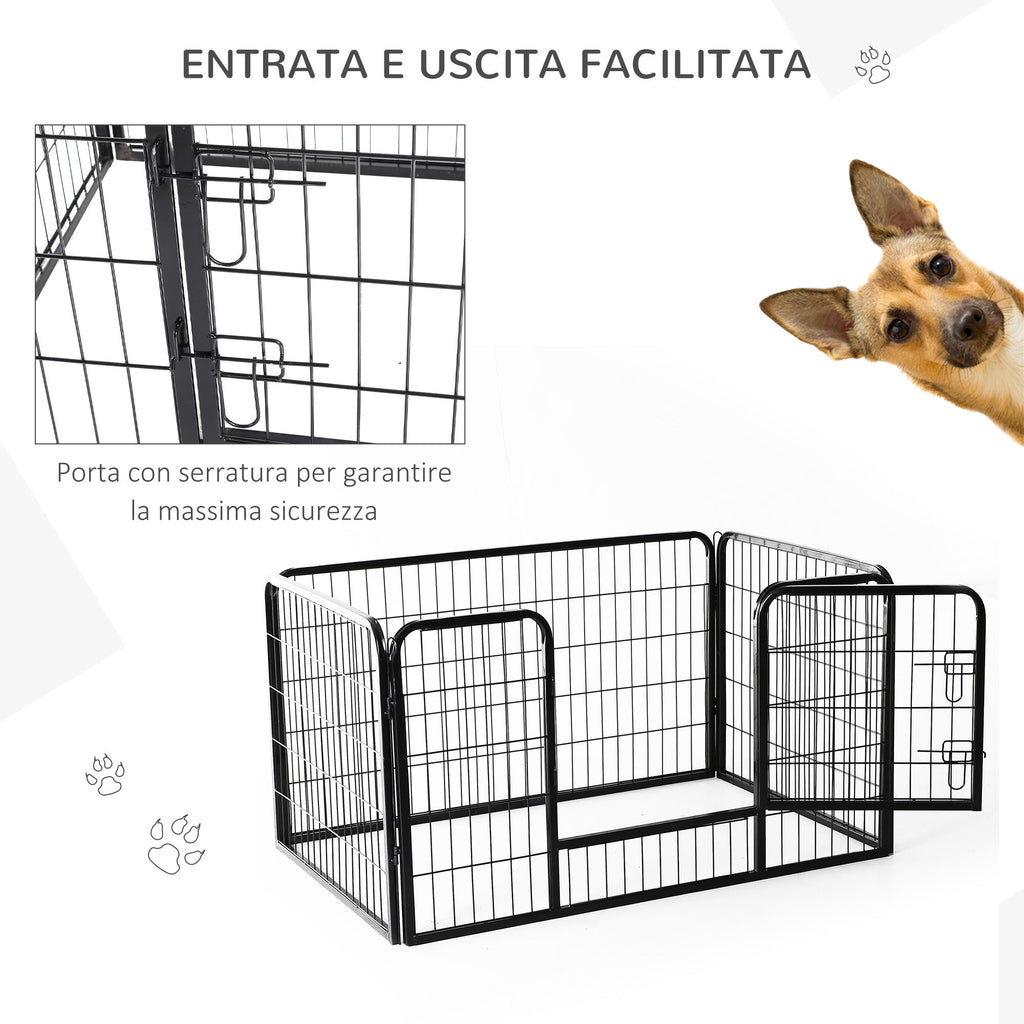 EASYCOMFORT Puppy fence, Animal fence, 125x80x70