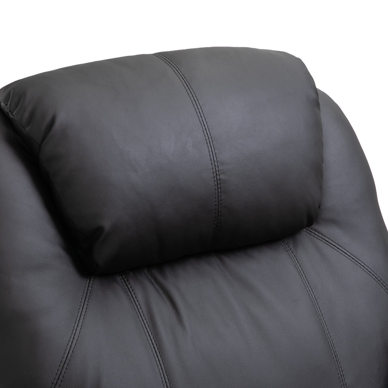 Easycomfort Poltrona Relax Massaggiante with 8 Punti, 5 Modalità e 2 Intensità, Reclinabile with Poggiapiedi e Girevole, 84x92x109cm, black