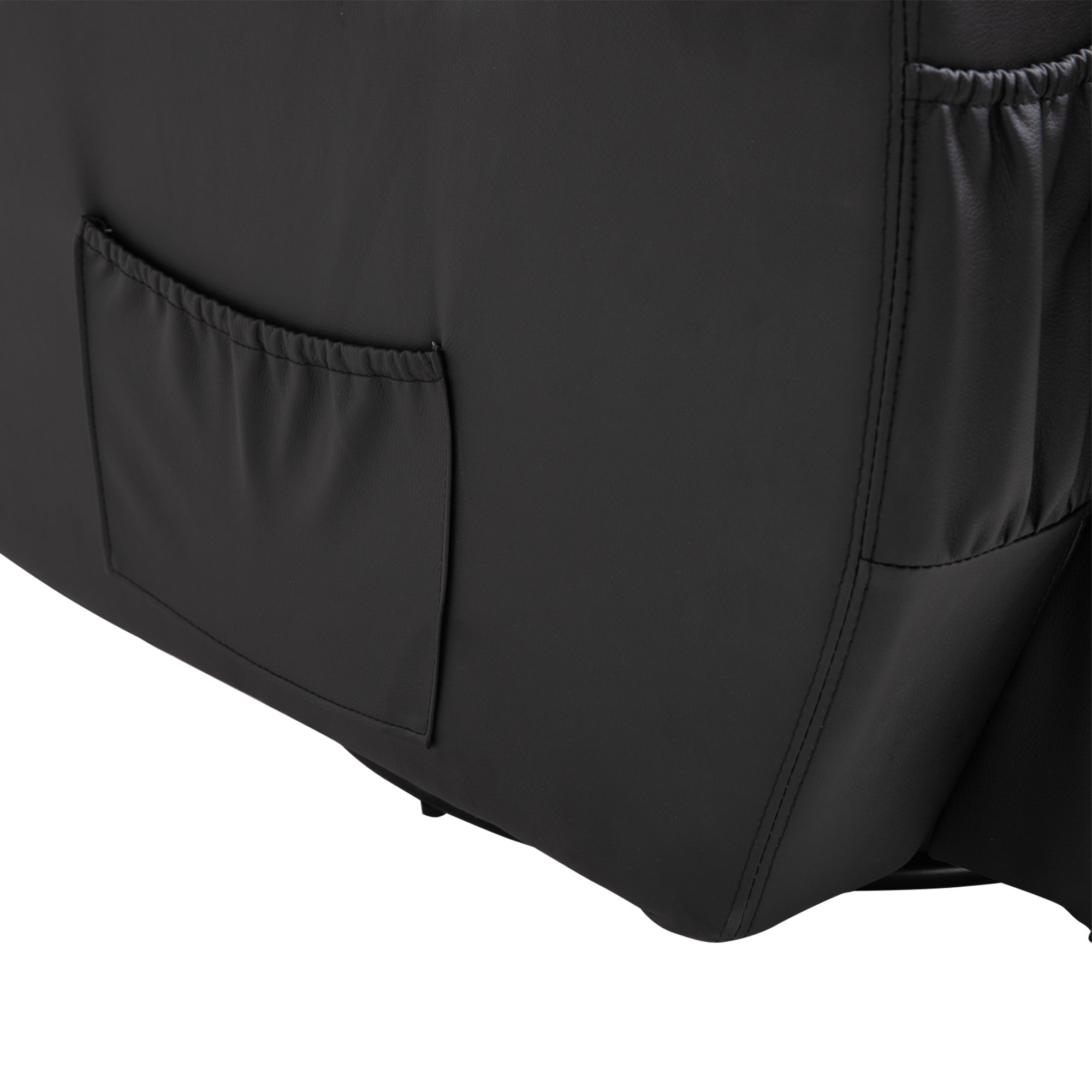 Easycomfort Poltrona Relax Massaggiante with 8 Punti, 5 Modalità e 2 Intensità, Reclinabile with Poggiapiedi e Girevole, 84x92x109cm, black
