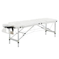 EasyComfort opvouwbare massagetafel aluminium wit