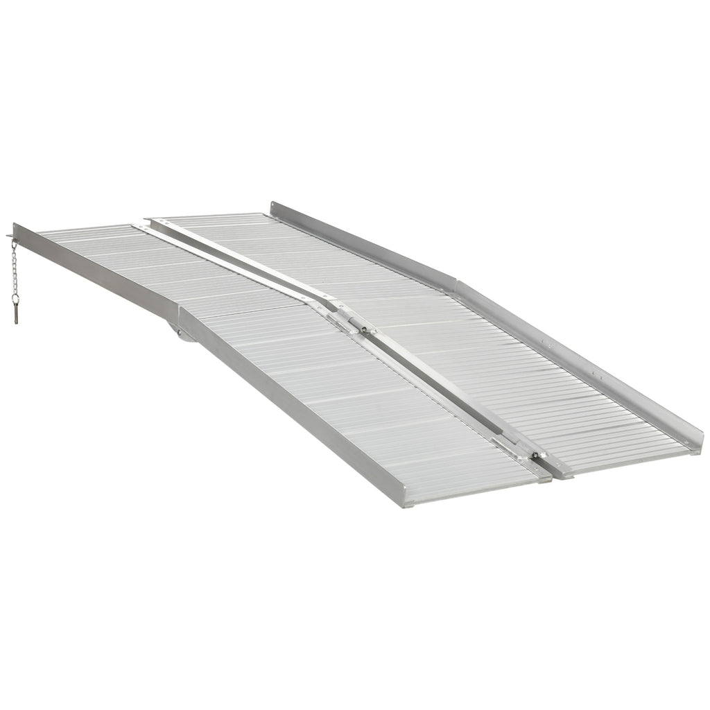 Easycomfort Rampa per Sedia a Rotelle in Lega di Alluminio Antiscivolo Capacità 272kg, 183x72x5cm