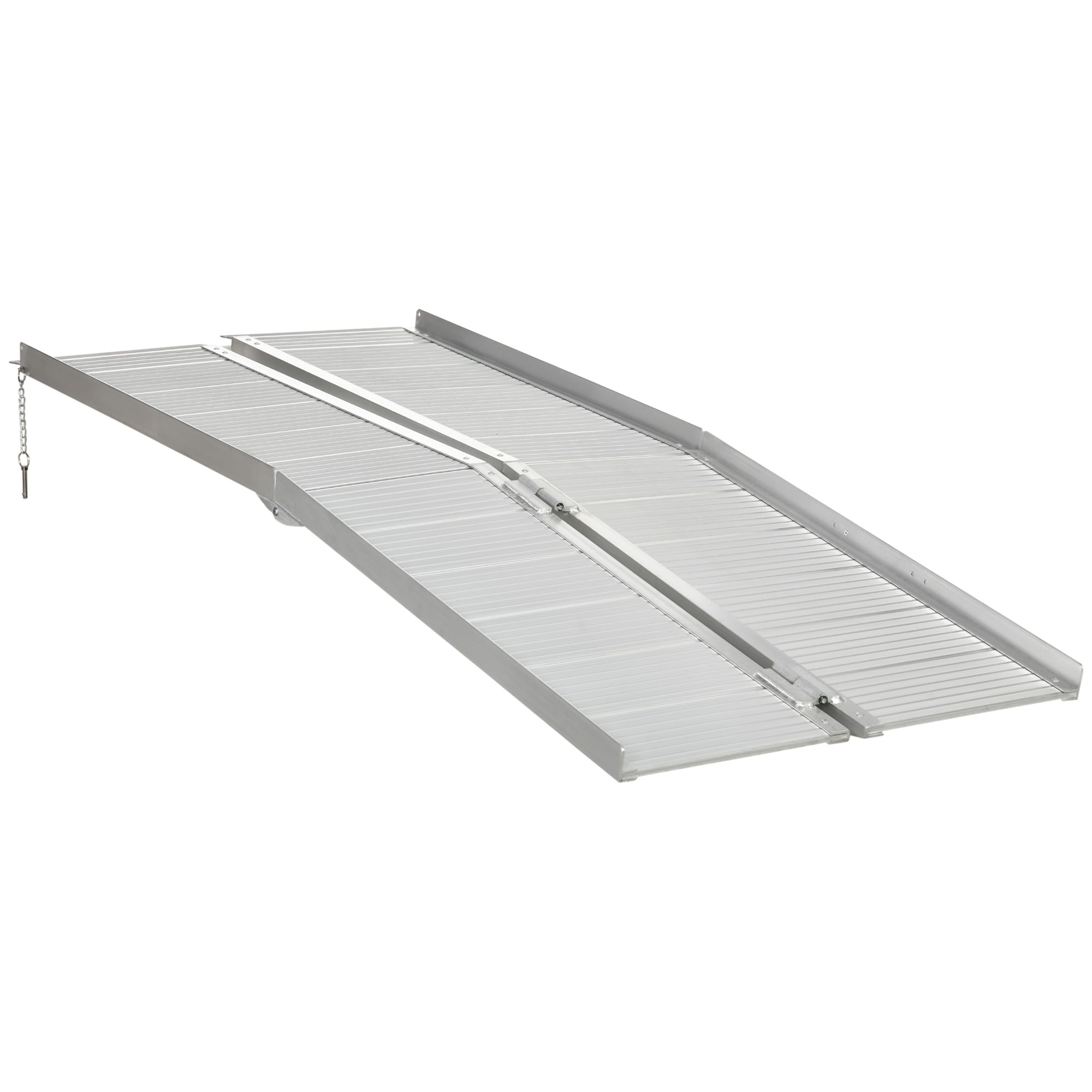 Easycomfort Rampa per Sedia a Rotelle in Lega di Alluminio Antiscivolo Capacità 272kg, 183x72x5cm