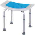 Easycomfort Sgabello per Doccia da Bagno in Lega di Alluminio e Plastica Antiscivolo, Altezza Regolabile 6 Livelli 39-52cm