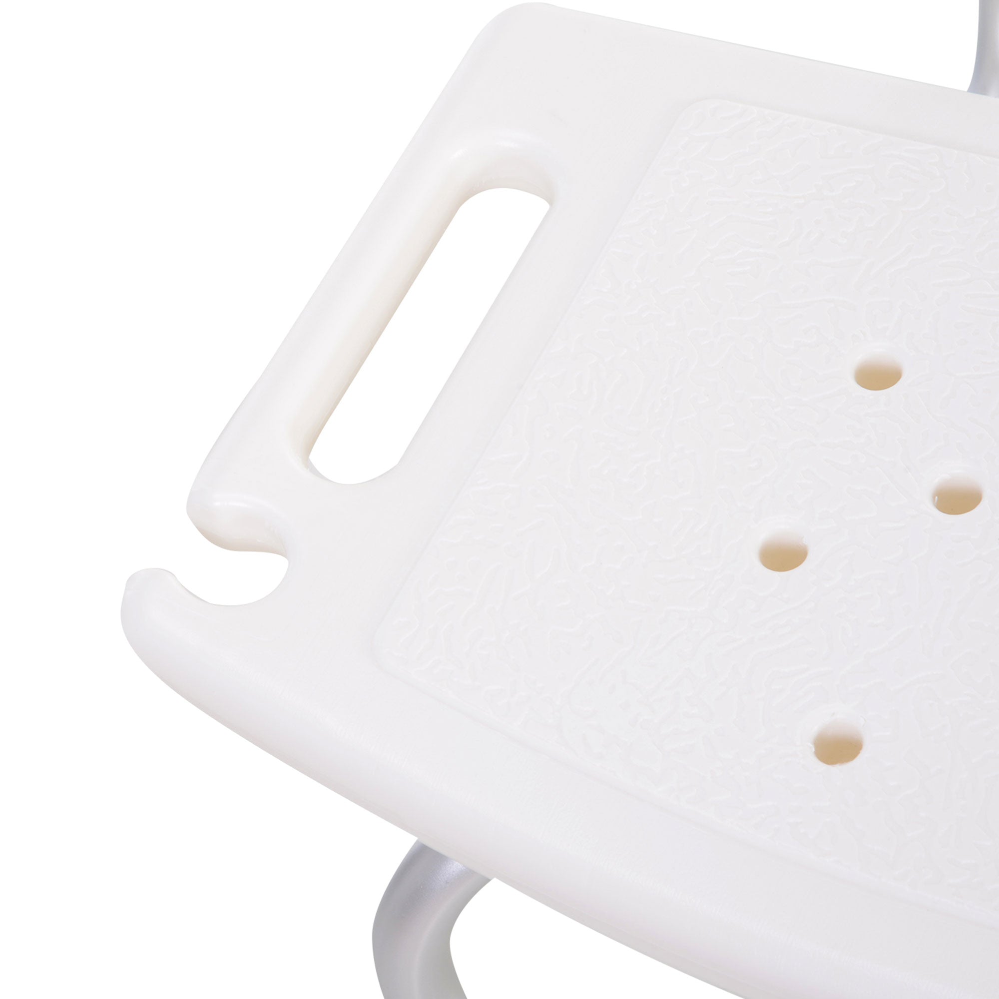 Easycomfort Sedile da doccia with schienale Ausilio da vasca, Sedia Doccia Altezza Regolabile 8 Posizioni Antiscivolo