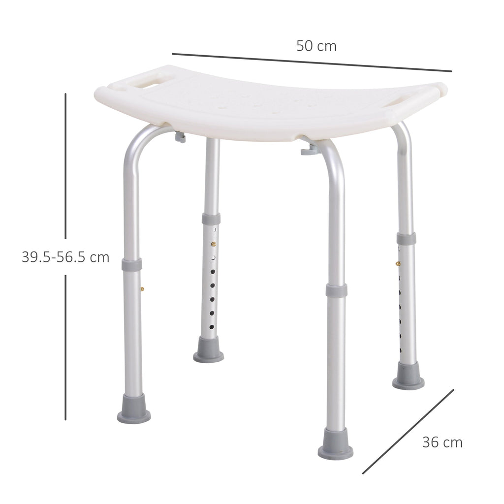 Easycomfort Sgabello Sedile Sedia per Doccia Bagno, Antiscivolo, Altezza Regolabile