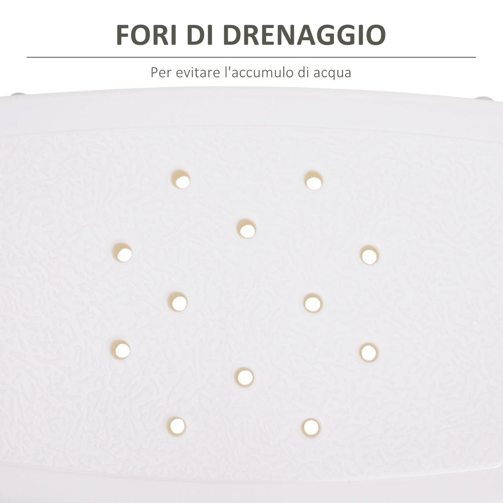 Easycomfort Sgabello Sedile Sedia per Doccia Bagno, Antiscivolo, Altezza Regolabile