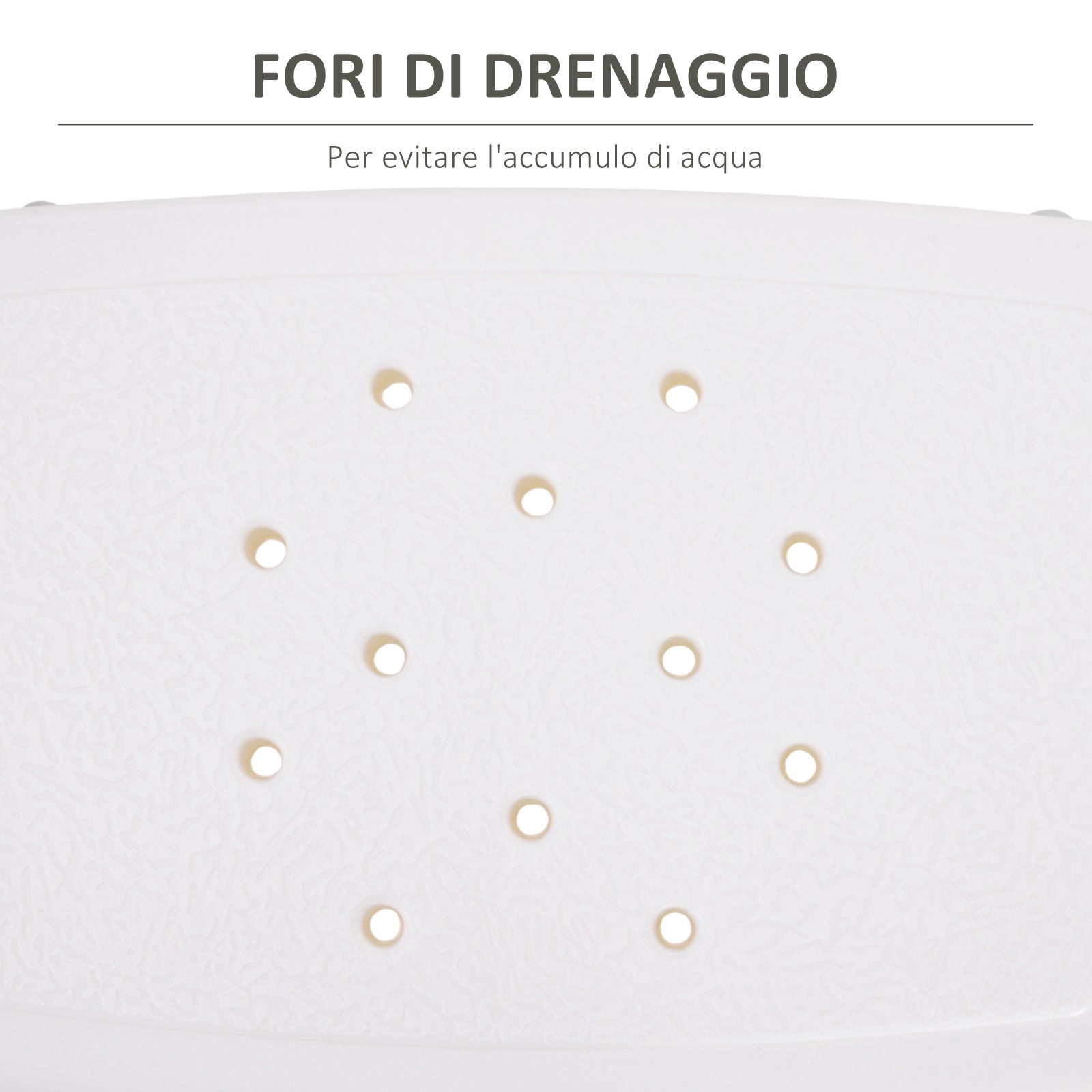 Easycomfort Sgabello Sedile Sedia per Doccia Bagno, Antiscivolo, Altezza Regolabile