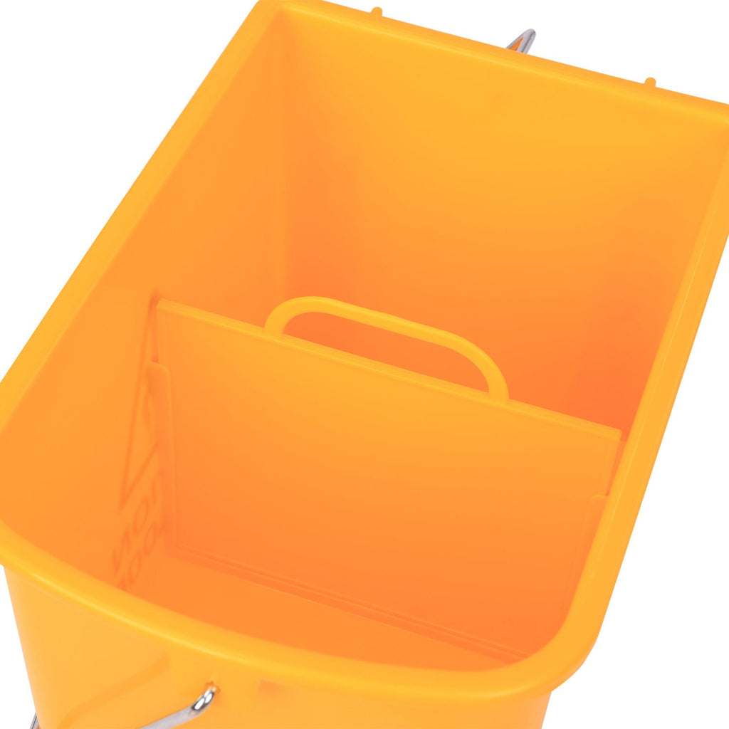 Easycomfort Carrello Secchio with Separatore Acqua e Strizzatore Rimovibile in PP, Giallo, 63 x 27 x 67cm