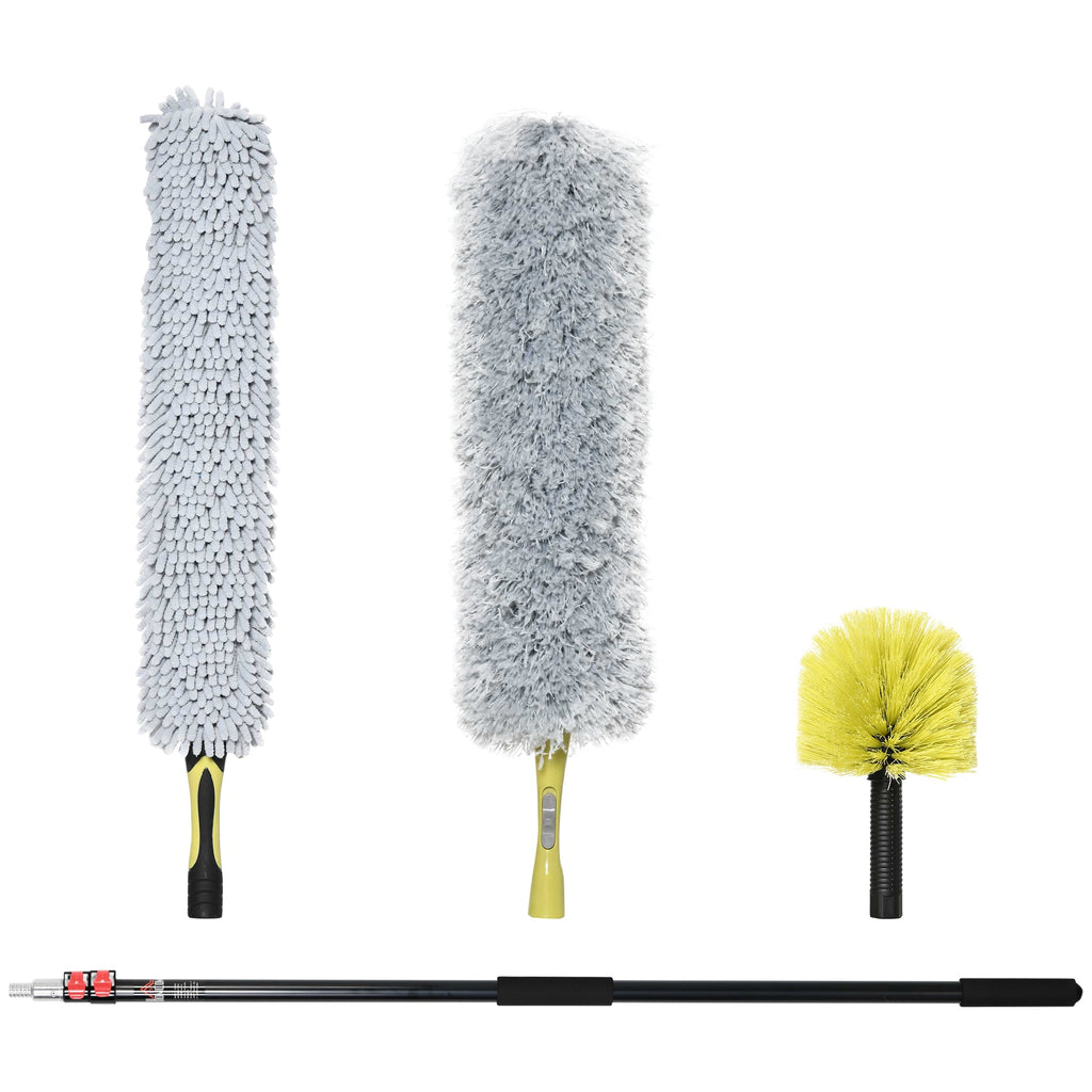 EasyComfort reinigingsset met telescopische steel en 3 borstels