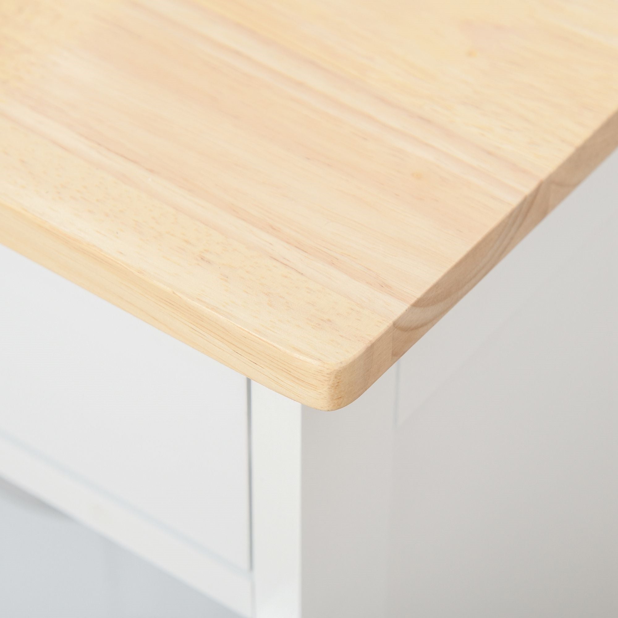 Easycomfort Carrello Portavivande, Carrellino per Cucina in Legno white with Portabottiglie 1 Cassetto e 3 Antine, 67x37x87cm
