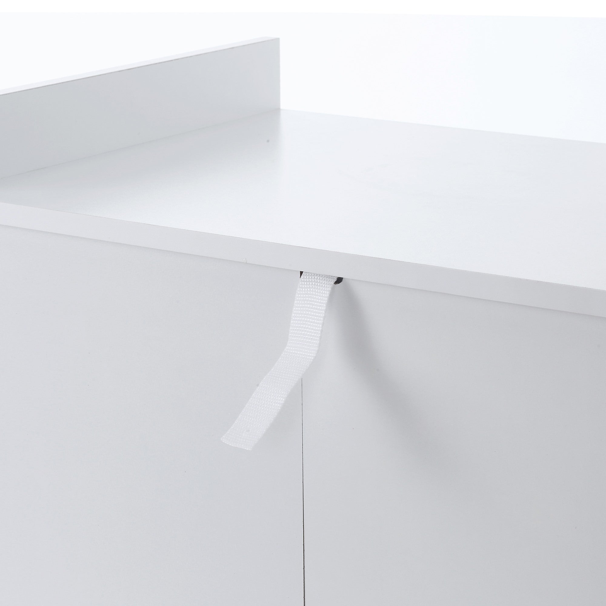 Easycomfort Carrello da Cucina Portavivande per Microonde with 4 Ruote, in Legno, 60x40x77cm - Rovere