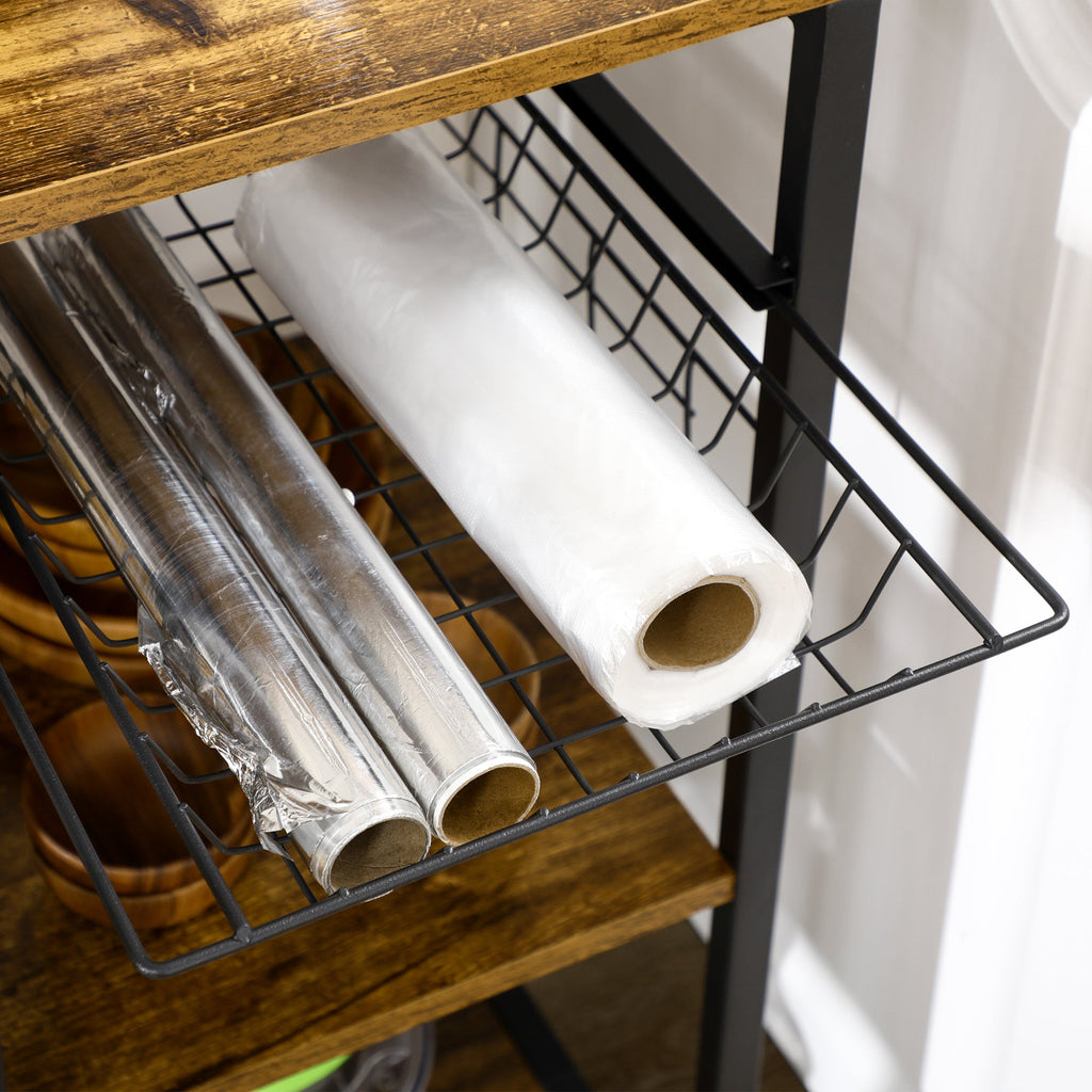 EasyComfort Keukenmeubel 3 planken met stopcontact & USB 90x40x83 cm
