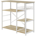 EasyComfort keukenkastje 4 planken eik/wit