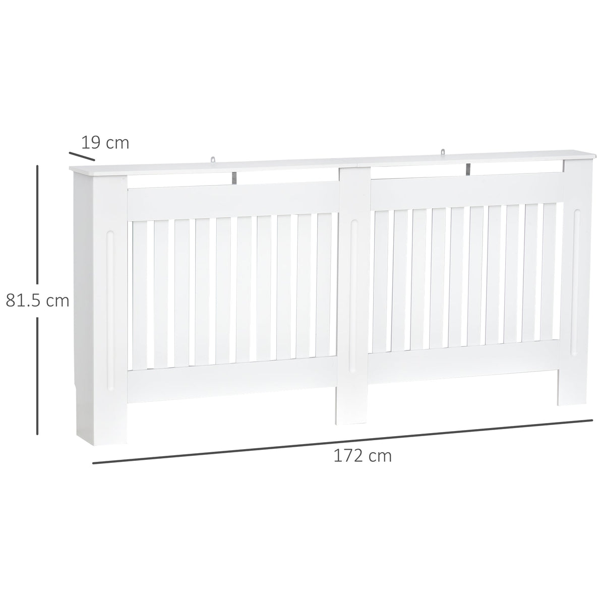EasyComfort radiatorombouw wit MDF 172 x 19 x 81 cm
