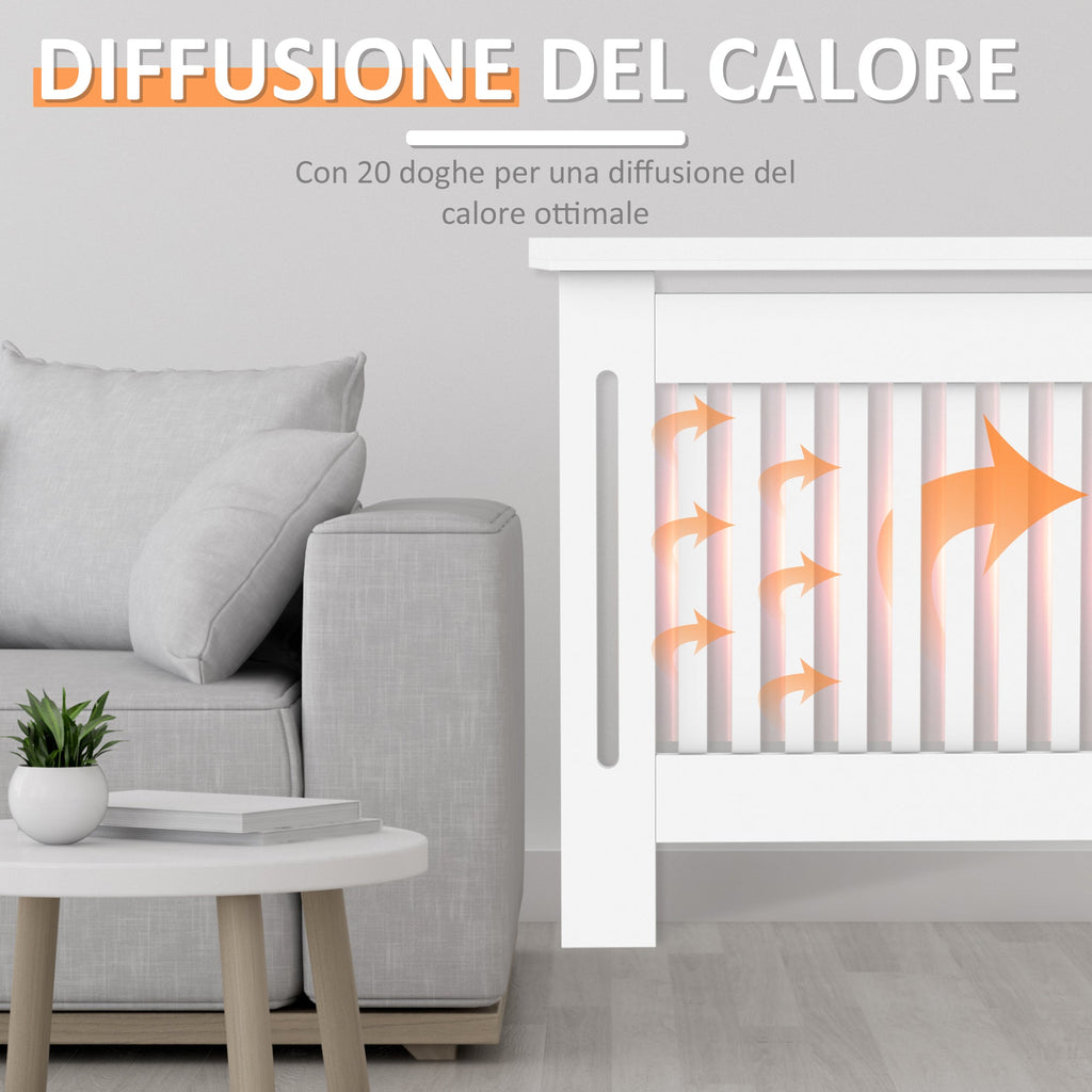 EasyComfort radiatorombouw wit MDF 172 x 19 x 81 cm
