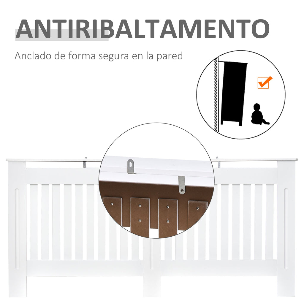 EasyComfort radiatorombouw wit MDF 172 x 19 x 81 cm