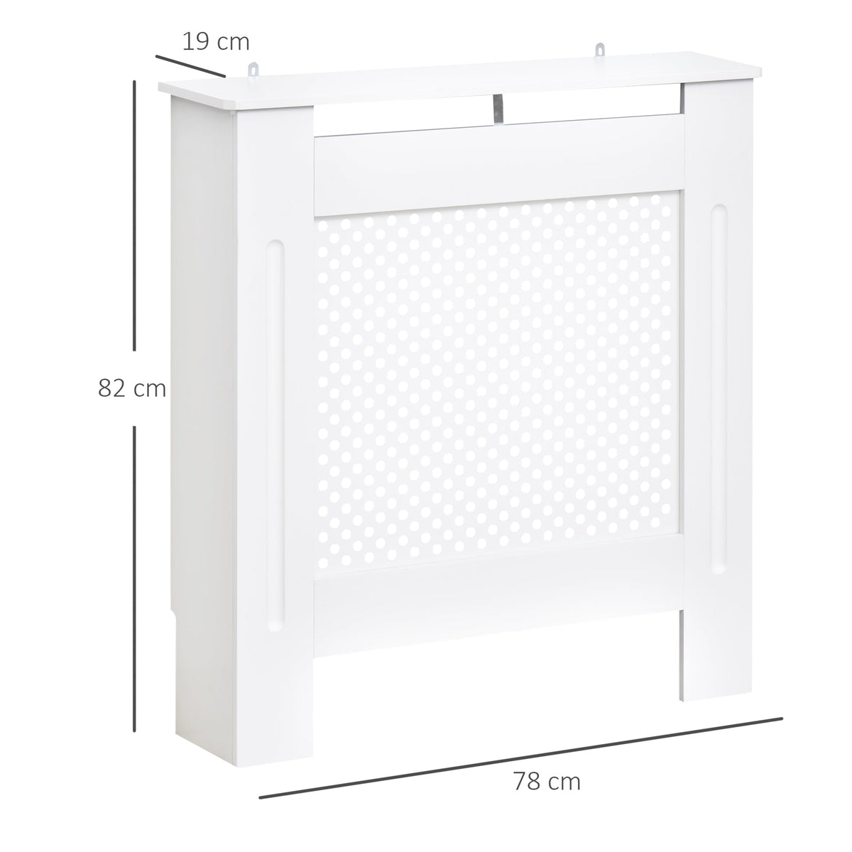 EasyComfort MDF radiatorombouw wit 78×82×19 cm
