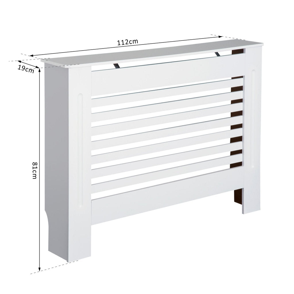 EasyComfort radiatorombouw hout wit 112 x 19 x 81 cm